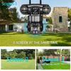 V380 PRO HD 15MP Outdoor Solar Camera Three Lens 4G SIM Camera Waterproof Two-way Intercom Mobile Tracking PIR Security Camera