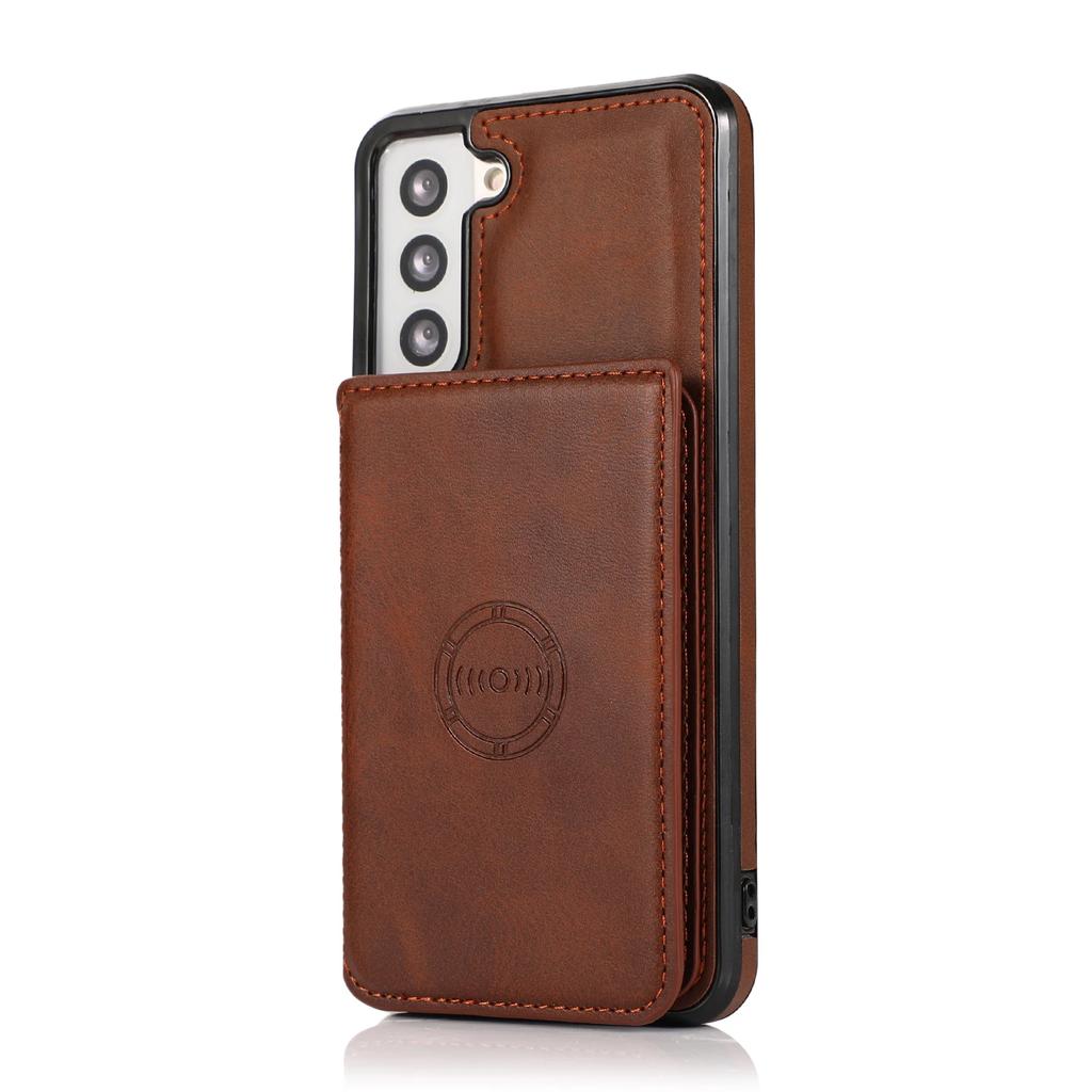 Leather Stand Case For Samsung Galaxy S25 Ultra S23 S24 Plus S22 A55 A16 A26 A36 A56 A15 A14 A54 A24 A34 Cards Slot Wallet Cover