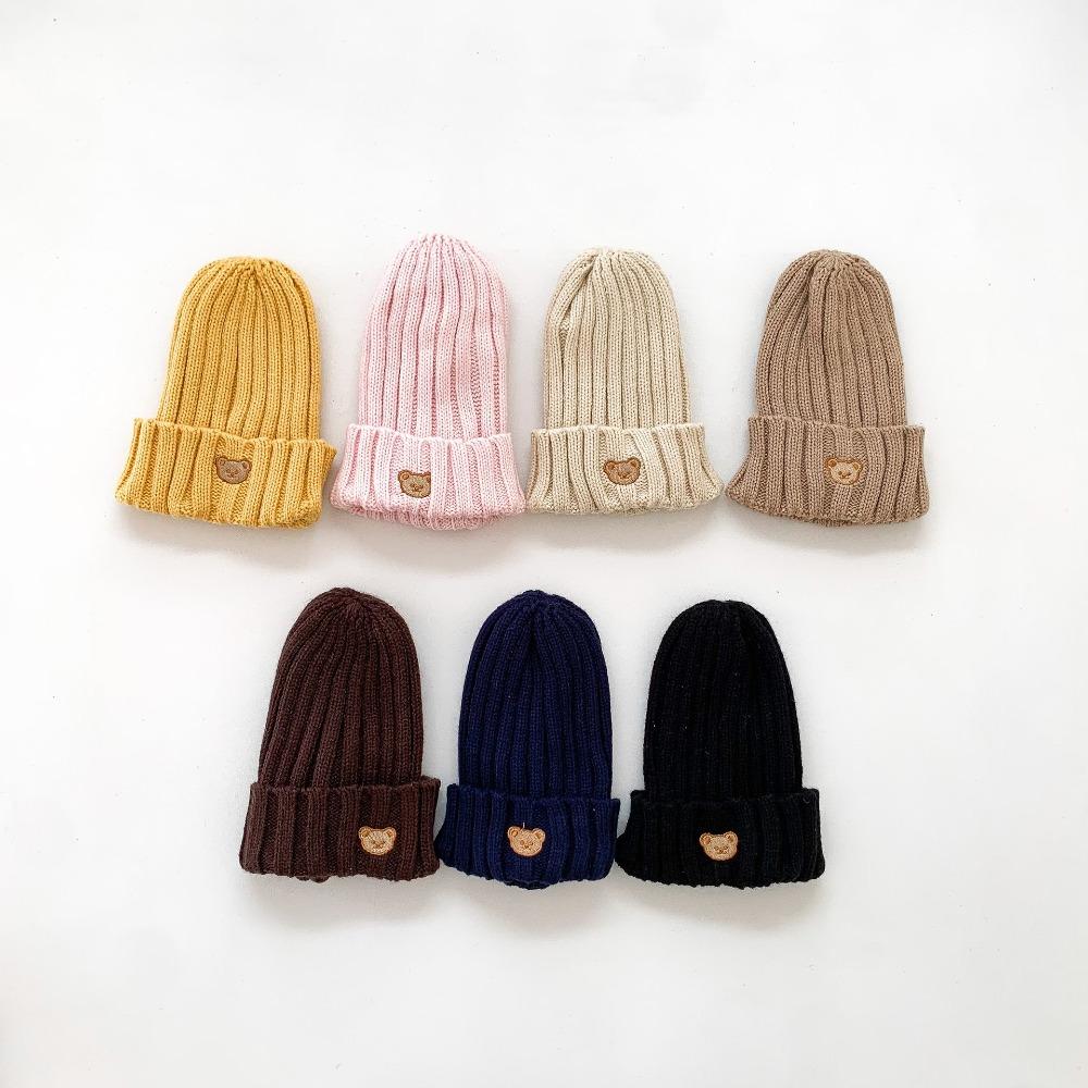 Boys Girls Ear Cap Soft Knitted Children Hat Warm Kids Beanie Cap Autumn Winter Hats Baby Hat