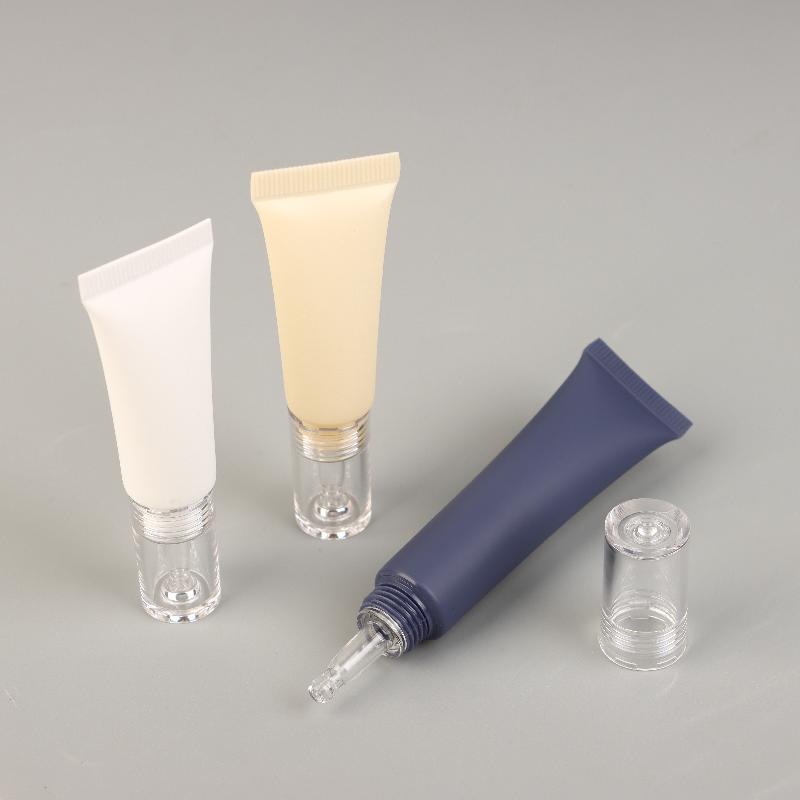 Tubos Cosméticos Macios 10/15/30G Protetor Solar Creme Loção Base Líquida Frascos Recarregáveis Conta-Gotas de Ácido Hialurônico Frasco Vazio