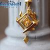 Anime Spiel Genshin Impact Zhongli Geoculus Cosplay Halskette für Erwachsene Unisex Legierungskette Choker Schmuck Kostümzubehör Requisite