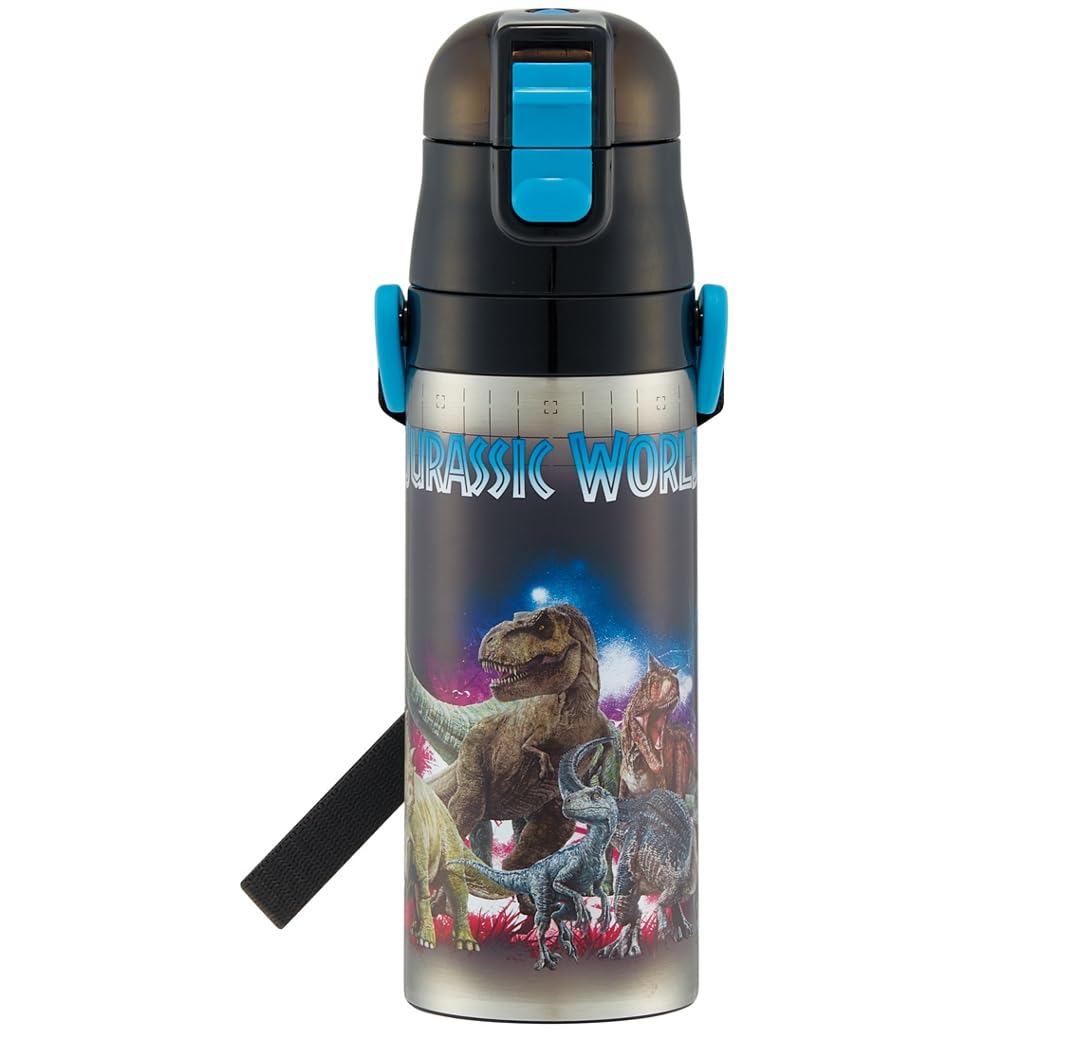 

Skater Children s Water Bottle, 470ml, Jurassic World 23 Design, for Boys, Insulated, Stainless Steel, Lightweight, Sports Bottle, Kids Water