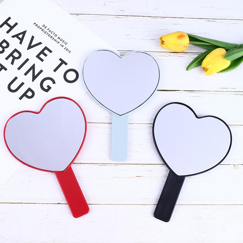 Ručné Zrkadlo na Make-up Tvar Srdca Zrkadlo na Make-up Toaletný Stolík Zrkadlá pre SPA Salón Kompaktné Zrkadlá Kozmetické Zrkadlo pre Ženy