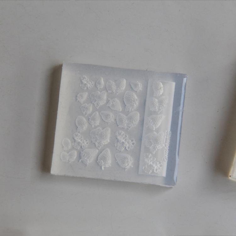 Silicone Nail Art Mold Accessory Molds Food Theme 3D Nail Decorative Mold Silicone Texture Great for Various Nail Types