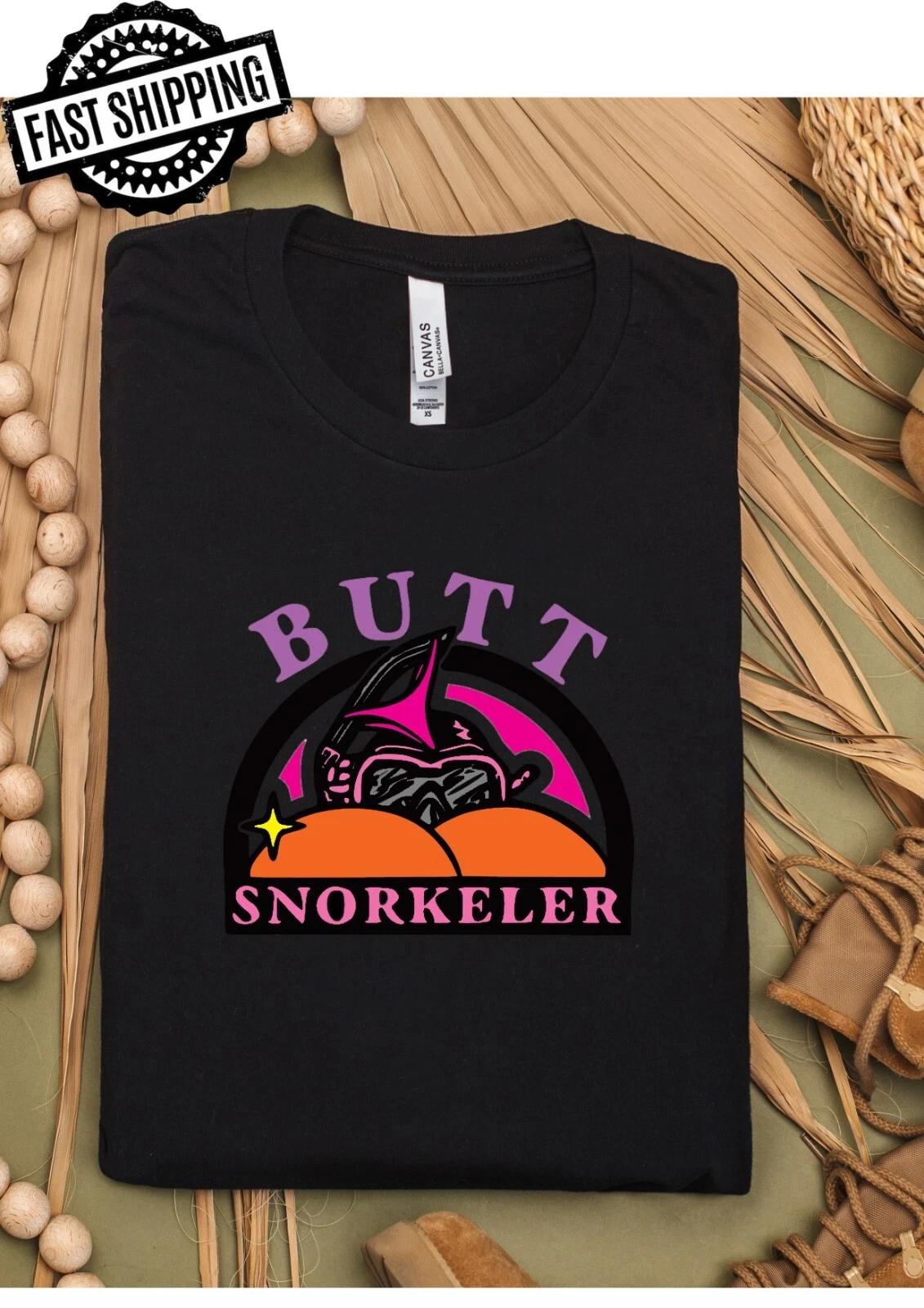 Butt Snorkler Fun/Rude Adult Crew Neck T-Shirt, T-Shirt Night Fun 2XL