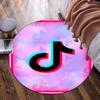 Tiktok Logo Design Round Rug for Livingroom,Bedroom, Palyroom, Chair Rug, Area rug, Circle Carpet, Large Size Fan Christmas gift