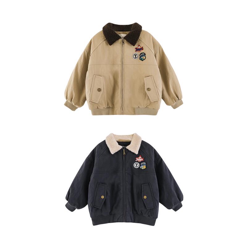 Yoyoyo Boy's Retro Padded Baseball Jacket