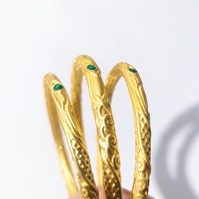 Shajin Nezha Closed Bracelet Qiankun Circle Demon Child Naughty Sea Bracelet Is Not Easy To Fade Gold Bracelet