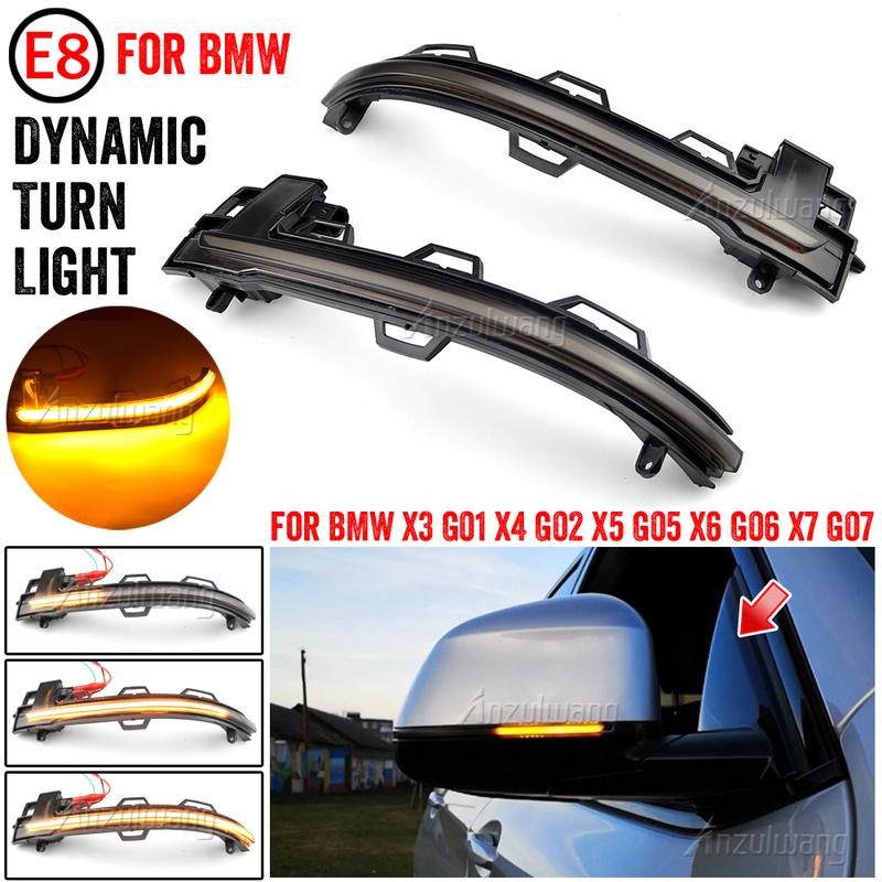 Dynamic Blinker Turn Signal LED Flowing Water Blinker For 2018- BMW X3 X4 X5 X6 X7 G01 G02 G05 G06 G07 Side Mirror Light