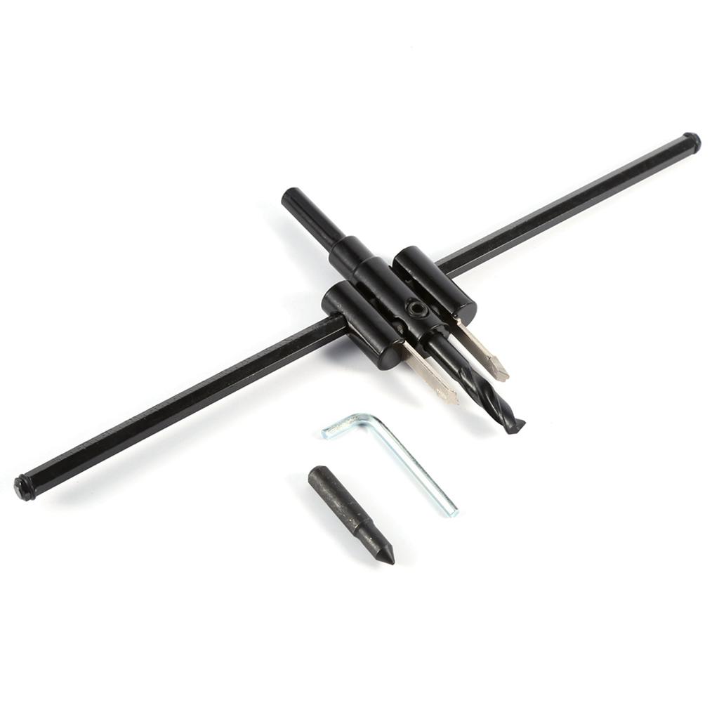 1Set Household Plane Design Adjustable 40 300mm Carpentry Cutter Circle Hole Wood Drilling