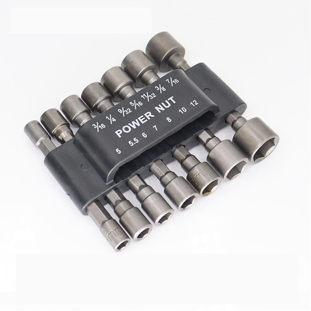 9/14PCS Socket Inner Hexagonal Wrench Hexagonal Handle Screwdriver Socket Extension Rod Pneumatic Screwdrivers Insert Tools Sets