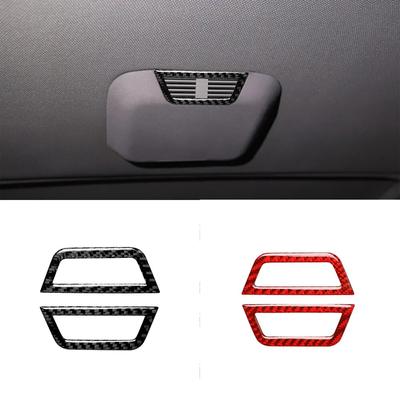 2pcs Carbon Fiber for BMW 3 Series E46 1998-2005 Car Roof Reading Light Lamp Decoration Cover Stickers Car Interior Accessories