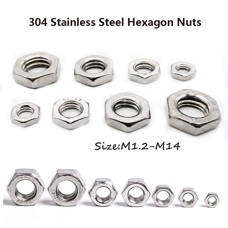 

Шестигранные гайки из нержавеющей стали 304 M8 10pcs