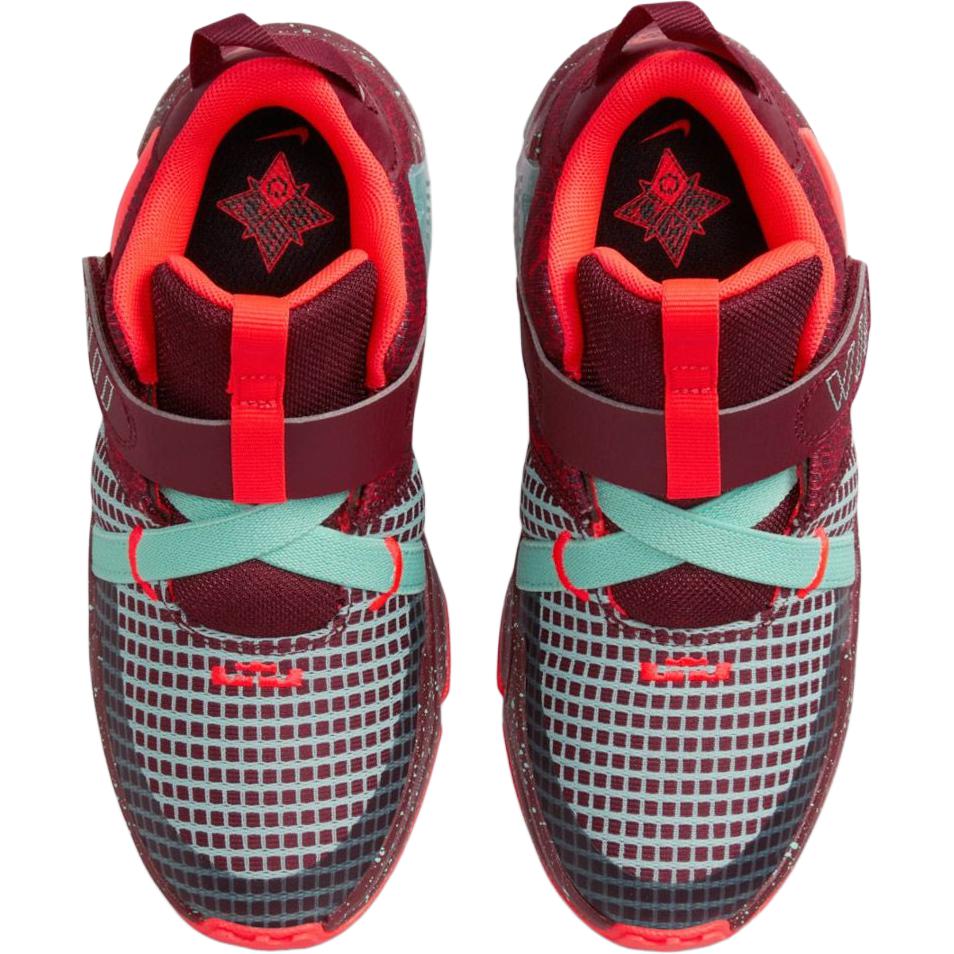 Nike LeBron Witness 7 SE PS Team Red Jade Kids Sneakers FB8986-600