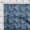 oneOone Cotton Poplin Blue Fabric Abstract Floral Dress Material Fabric Print Fabric By The Yard 42 Inch
