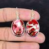 Kingman Red Mohave Copper Turquoise Earring Gemstone Earrings Dainty Jewelry 925 Sterling Silver Earring Gifts for Her Handmade Drop Earring