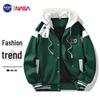 NASA GOOD Official Trendy Men's Hooded Baseball Jacket