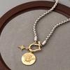 Necklace Geometric Metal Pendant Chain For Women Fashion Party Accessory