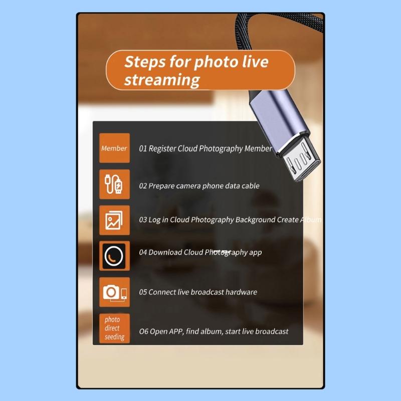 1m Type C To USB 5Pin Charging Cord Nylon Braided Data Cable 480Mbps Data Transfer Wire Line Support OTG Function