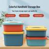 Newcomer Exclusive: Desktop Storage Box with Lid - Ideal for Dormitory Sundries