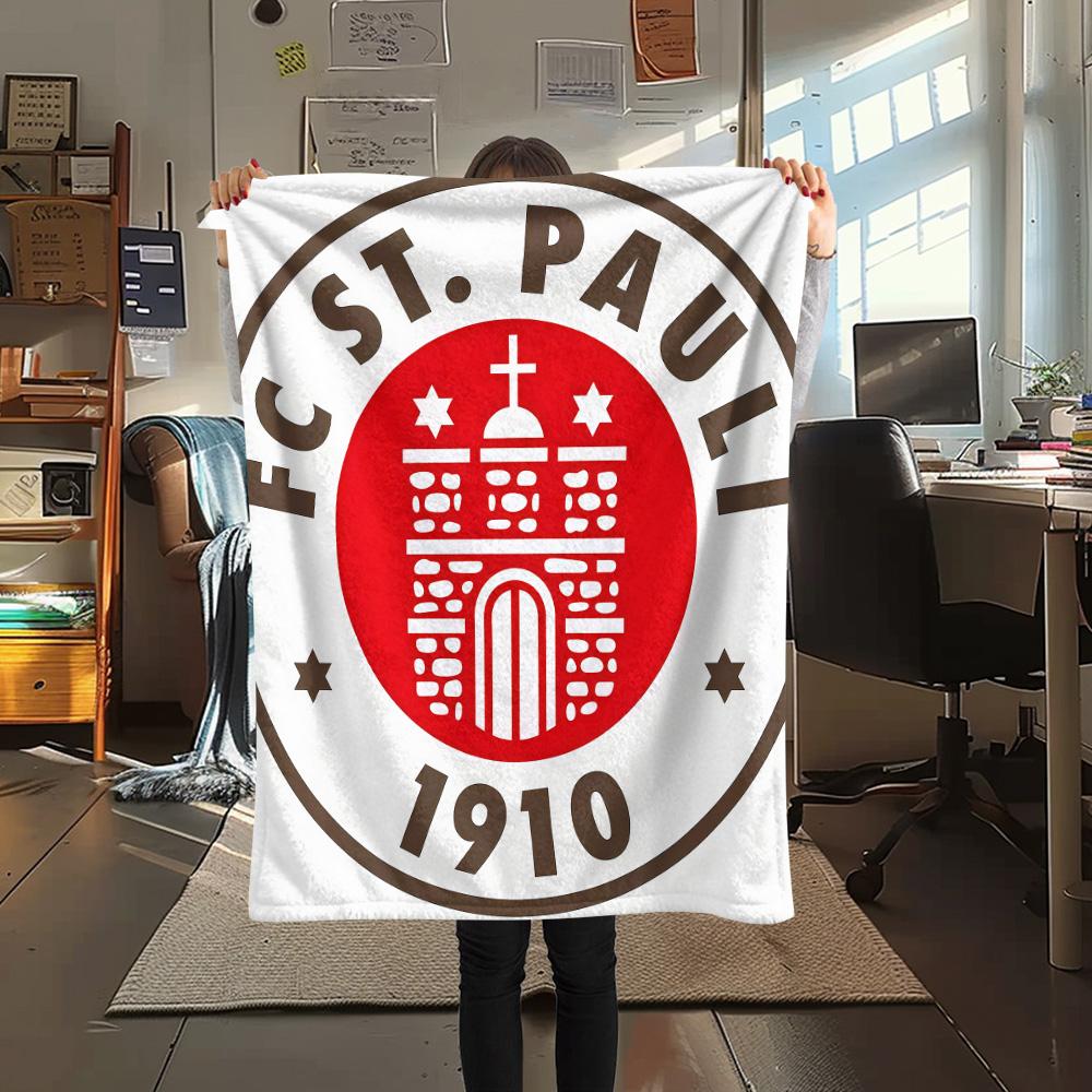 St. Pauli club  FlAannel Blanket, High quality Comfortable for All Seasons, Home Decor, Warmth and Comfort 80cm x 120cm