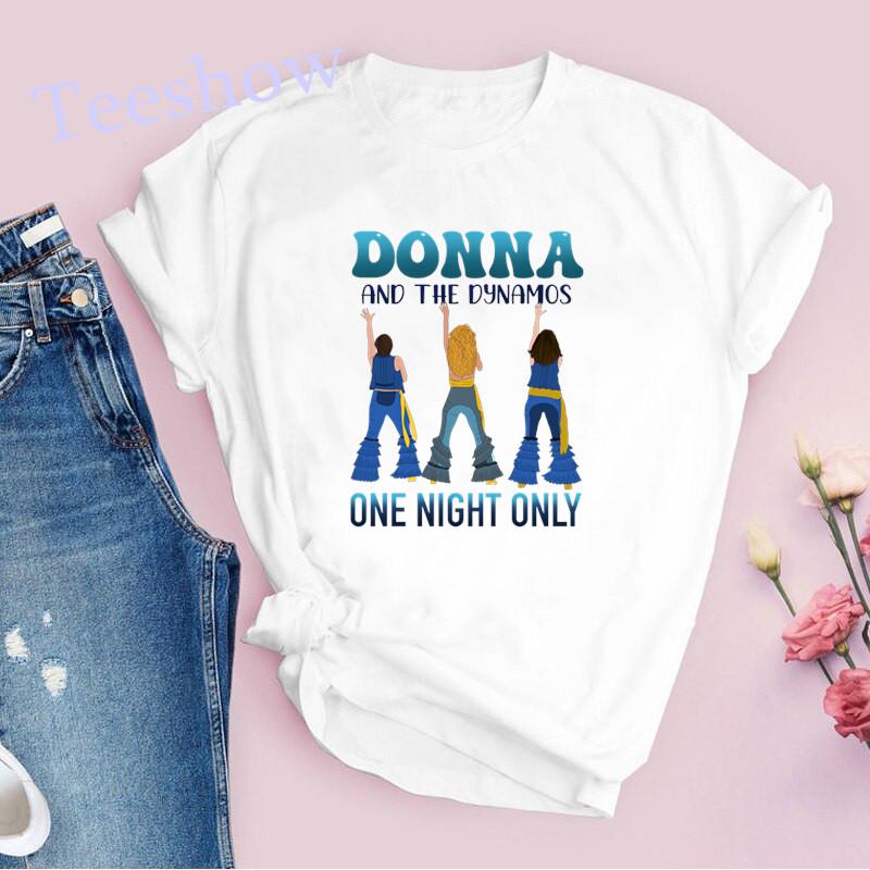 Donna And The Dynamos Printed Unisex Tshirts Summer Casual Tops Fashion Tshirt Harajuku Short Sleeve Tees White T Shirt Female