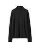 AREUBAN Drape Turtleneck Fingerhole Long Sleeve_Sand Charcoal