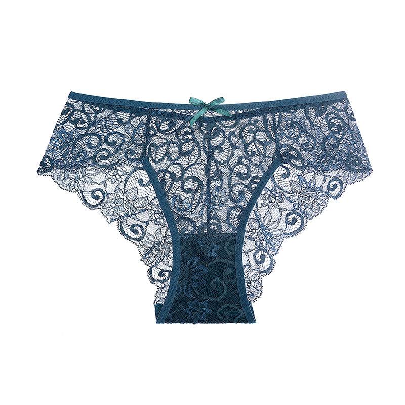 Underwear Female Lingerie Sexy Lace Low Waist Seamless Underpant Transparent Briefs Women's Triangle Pantys