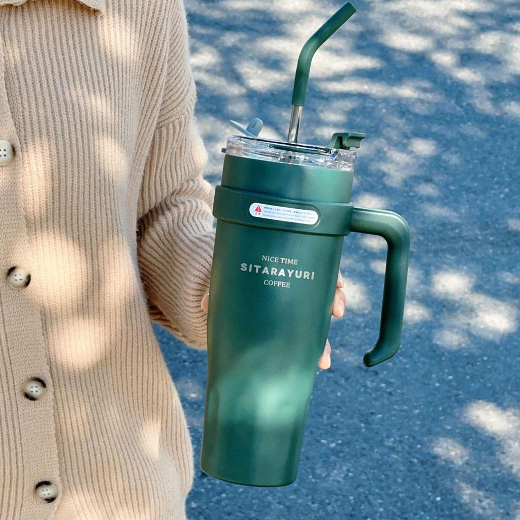 Termo de Hielo de Acero Inoxidable de Gran Capacidad SITARAYURI con Pajita