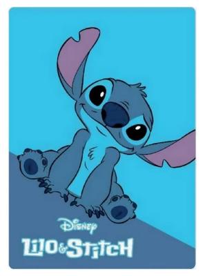 Blaues Stichplaid 100 x 140