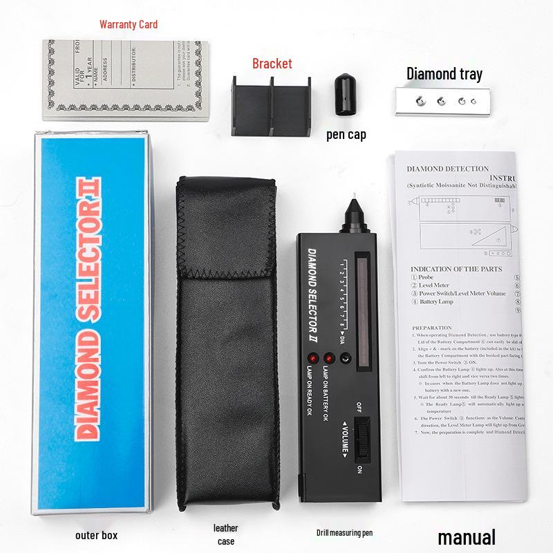 Jade and Gemstone Hardness Tester - Drill Bit Thermal Conductivity Meter for Crystal, Jadeite, Agate, and Diamond Identification