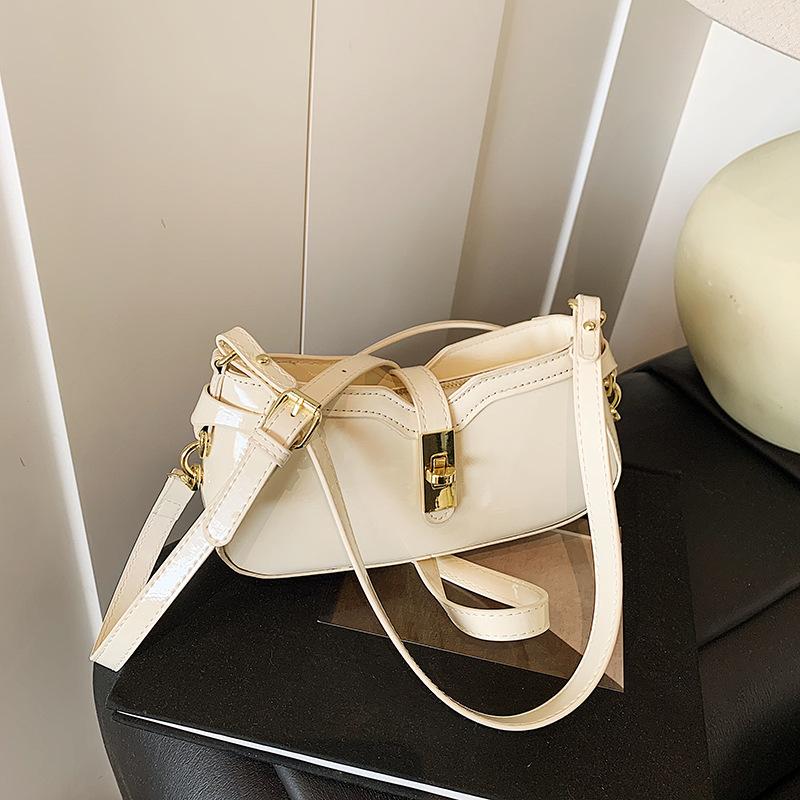 Niche Texture Underarm Bag Women's Bag New Simple Shoulder Small Square Bag Versatile Messenger Bag Baguette Bag