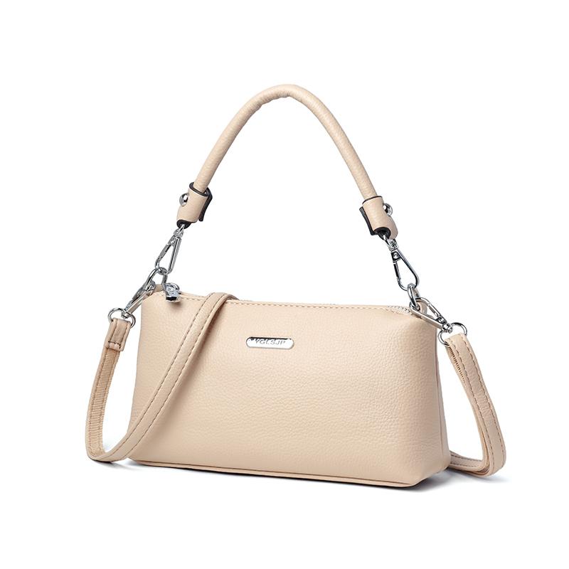 Simple Women's Messenger Bag, Casual Crossbody Bag, Fashionable Shoulder Bag, Soft PU Leather Handbag, Suitable for Daily Use and Shopping