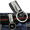 Style Leather Men's Detachable Keychain Car Key Ring On Belt Clip Keyring Holder Accessories