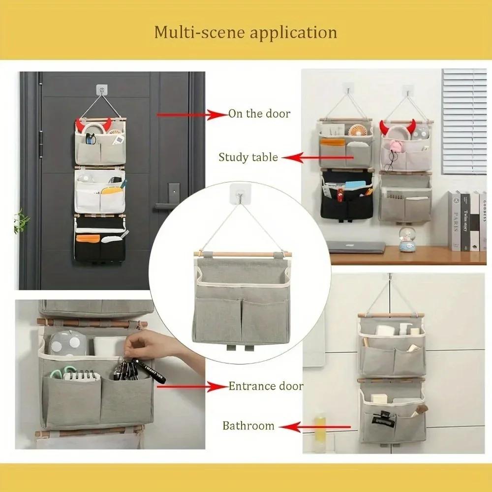 Waterproof Wall Door Hanging Storage Bag Underwear Organizer Sundries Pouches Closet Home Decoration Storage Bag