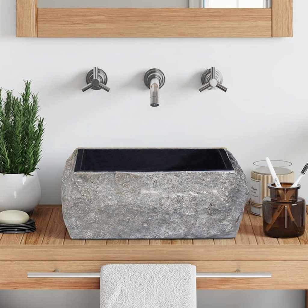 Black Wash Basin 30 X 30 X 13 Cm Marble