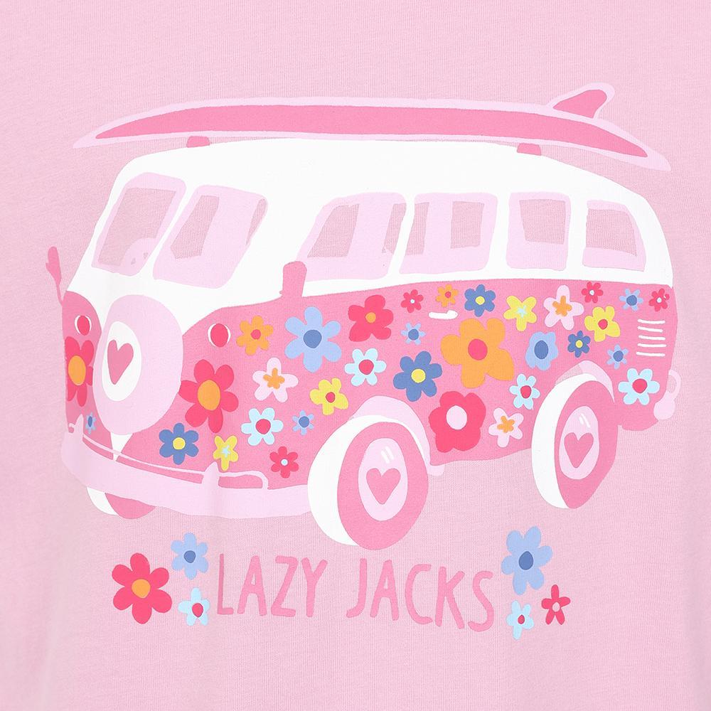 Lazy Jacks Girls Campervan Cotton T-Shirt