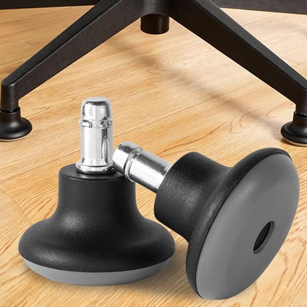 5Pcs Office Chair Glides Replacement Swivel Caster Wheels Heavy Duty Wheels for Fixed Stationary Use on All Floor Types