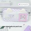 Pink Cartoon Bear Pencil Case with Window - Cute, High-Capacity Japanese Style for Students