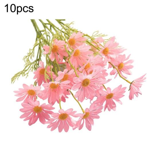 Artificial Flower Bouquet 2 or 5 Stems 21 Inch Realistic Silk Flowers with Detachable Bendable Stems UV Resistant Fake Flower Home Wedding Decor