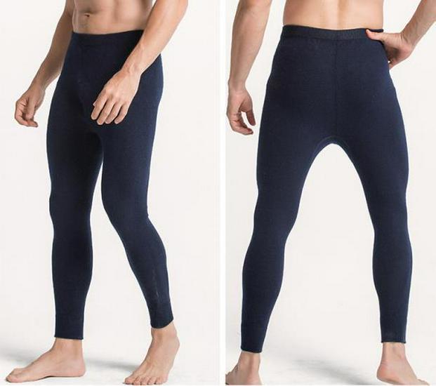 Ordos City Cashmere Pants: Unisex High-Waisted Slim Fit Thin Wool Base Layer for Winter