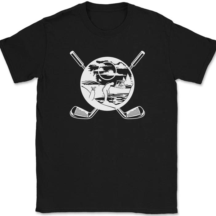 Golfing Life T-Shirt Funny Hobby Putt Ball Club Landscape Gift Graphic Tee