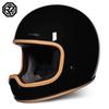 ORZ Retro Motorcycle Helmet Full Face Cruising Motorcycle Helmet Four Seasons Couple Street Pig Nose Helmet DOT Approved 729