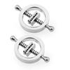 Stainless Steel Adjustable Nipple Clips - Erotic Nipple Stimulation, Breast Bondage Restraint, BDSM Fetish Toy for Women