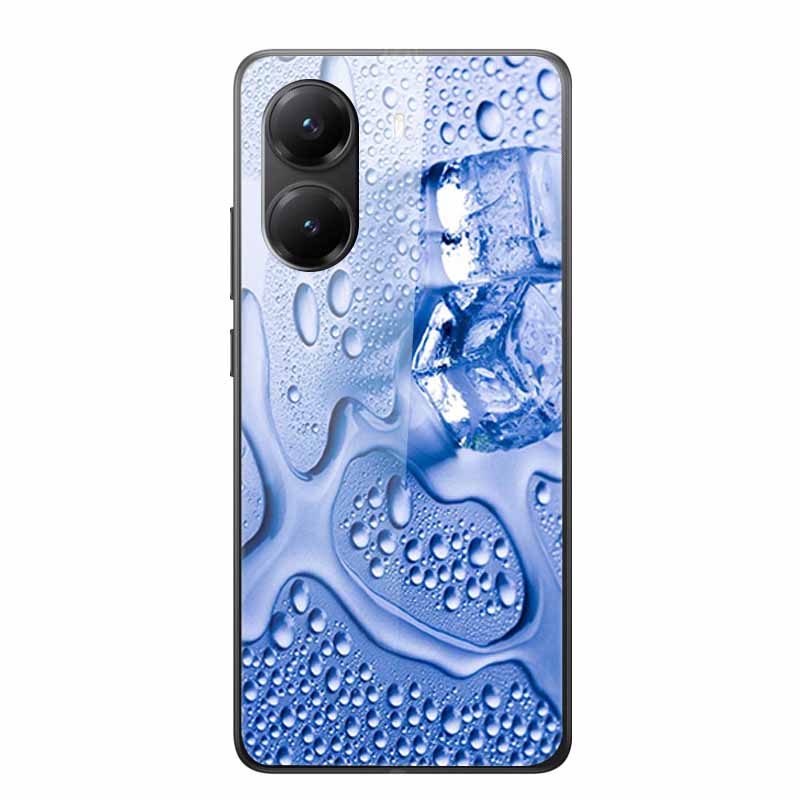 Tempered Glass Case For Xiaomi Poco X7 Pro Case Hard Glass Back Cover Soft TPU Bumper For Redmi Turbo 4 Phone Case X7Pro Turbo4