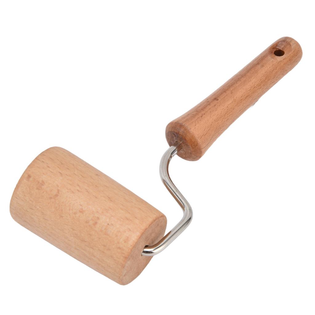 Wooden Rolling Pin Small Hangable Labor Saving Hand Dough Roller for Baking Pizza Cake