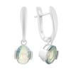 Silver Earrings with Mystic Topaz 1.865ct (2203841)