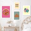Retro Boho Wall Art Canvas Painting Print Trendy Dorm Room Home Poster Decor Cartoon Kids Abstract Fashion Living Picture Decor