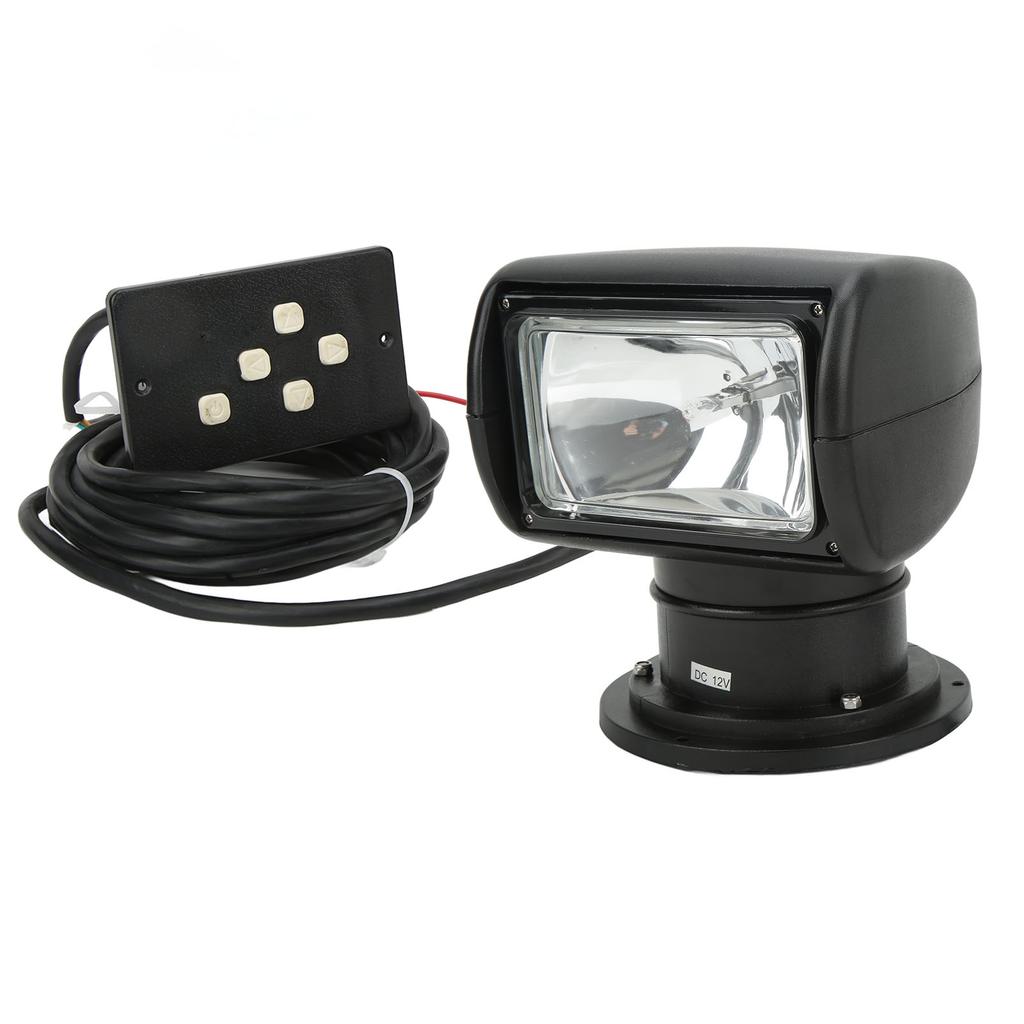 Remote Searchlight 100W 8.3A 320 Degree Rotation Waterproof Spotlight Universal Fit for Boat Yacht