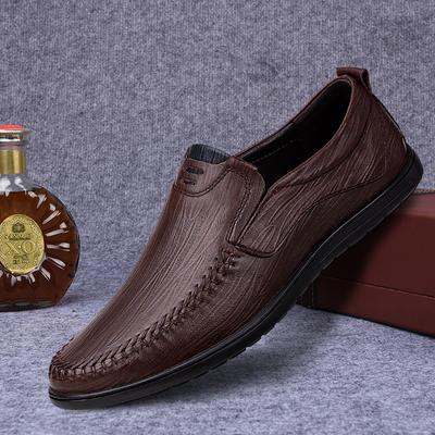 Erkek Deri Tekne Ayakkabıları Günlük Düz Makosenler Homme Sürüş Loafer Ayakkabılar Slip on Nefes Alabilen Makosenler El Dikişi Erkek Beden 37-46